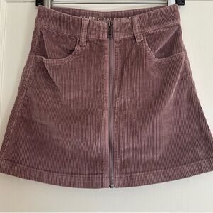 Corduroy mini skirt